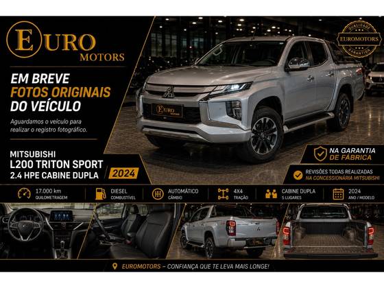 MITSUBISHI L200 TRITON 2.4 16V TURBO DIESEL SPORT HPE CD 4P 4X4 AUTOMÁTICO MITSUBISHI L200 TRITON 2.4 16V TURBO DIESEL SPORT HPE CD 4P 4X4 AUTOMÁTICO